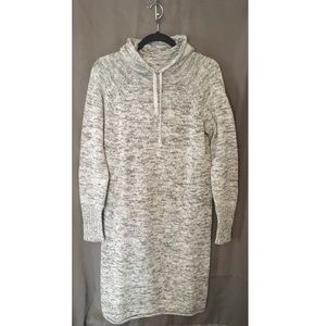 Athleta Thick Knit Cowel Neck Sweater Dress